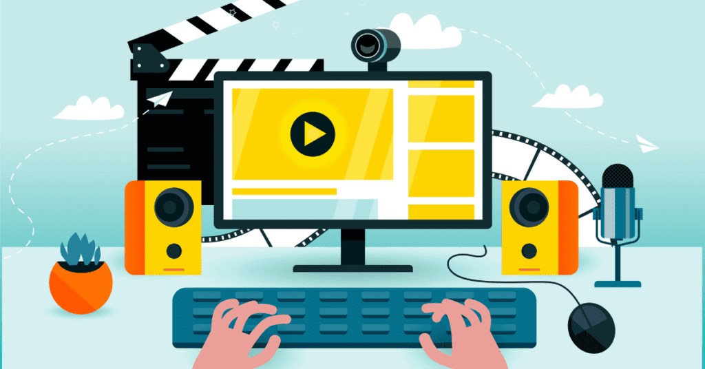Content with images and videos